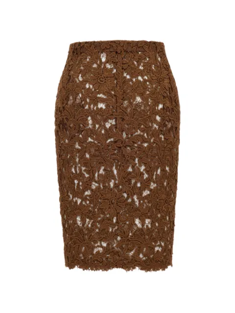Saint Laurent pencil lace skirt