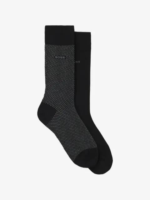 BOSS chaussettes à motif géométrique