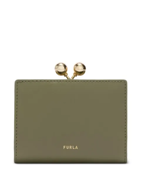 Furla S dots compact clasp wallet