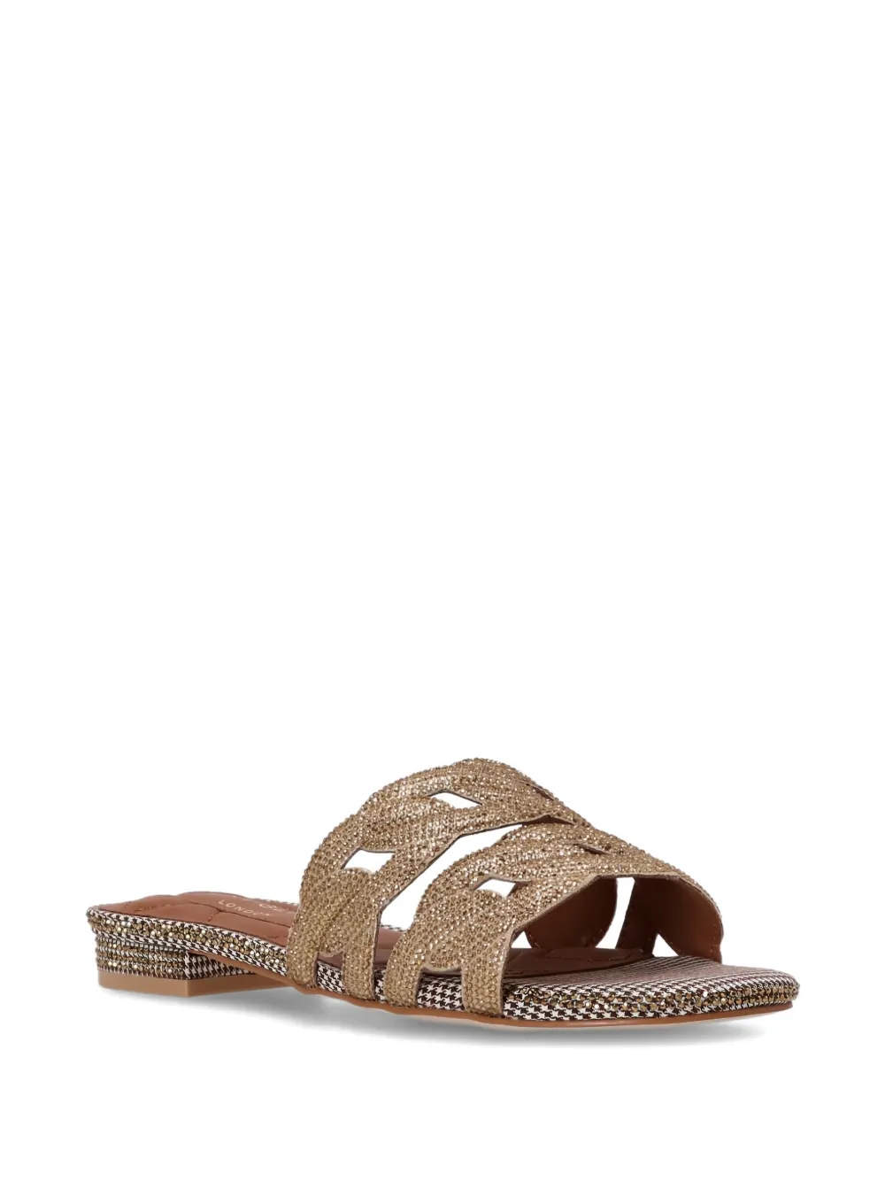 Kurt Geiger London Sandalen met kristallen ketting Goud
