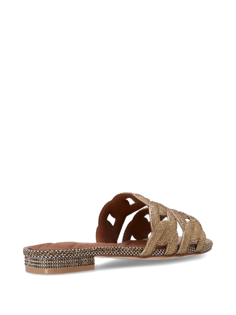 Kurt Geiger London Sandalen met kristallen ketting Goud