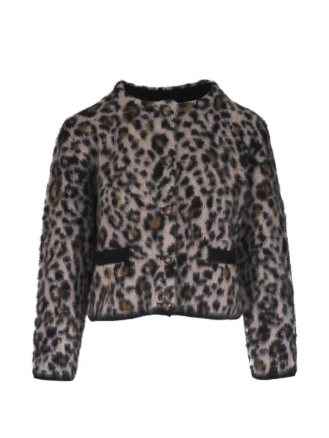 Nili Lotan Beyton leopard-print button cardigan