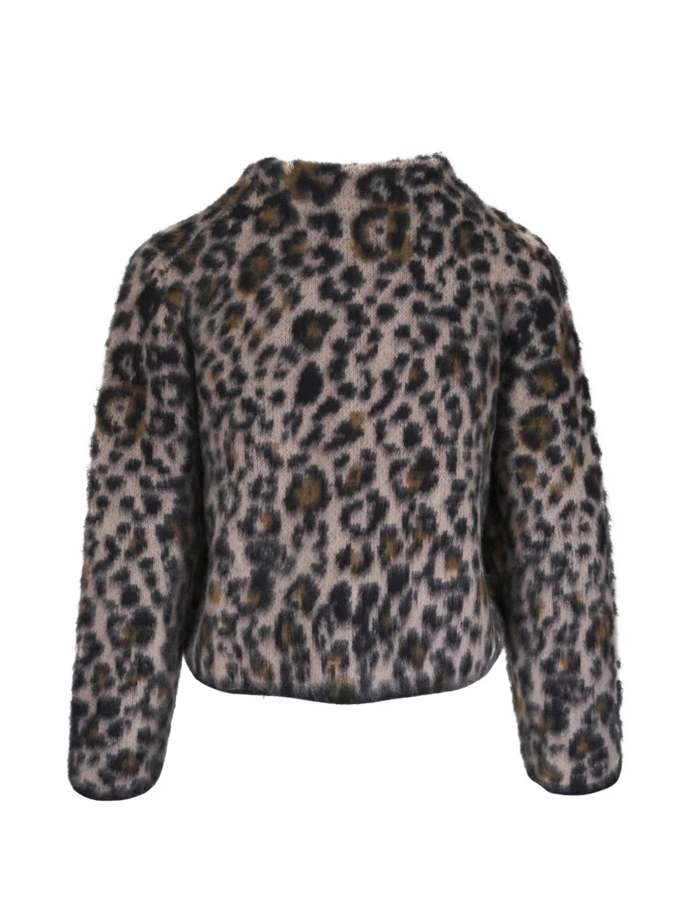 Beyton Leopard-Print Button Cardigan