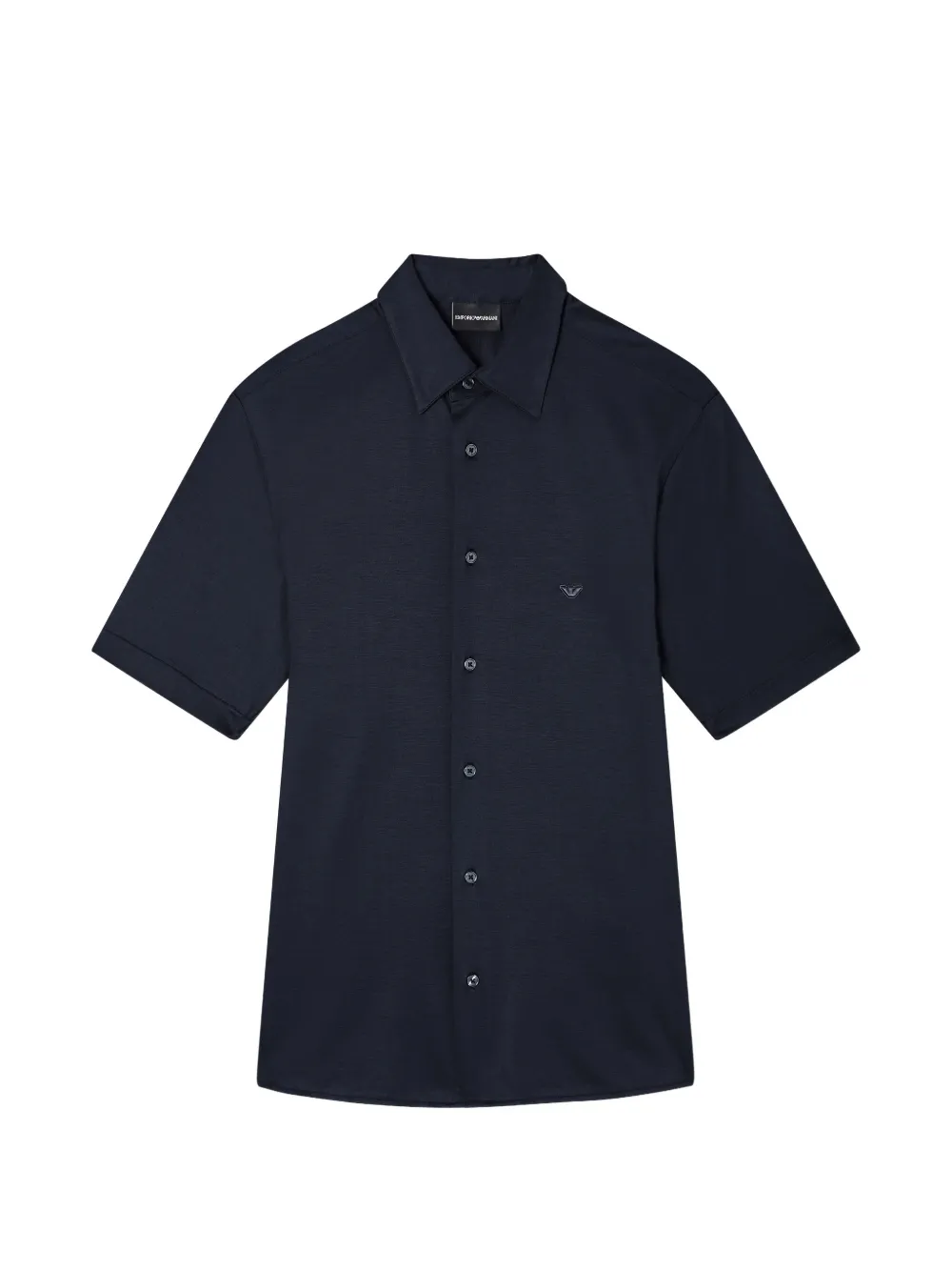Emporio Armani short-sleeve buttoned shirt - Blu