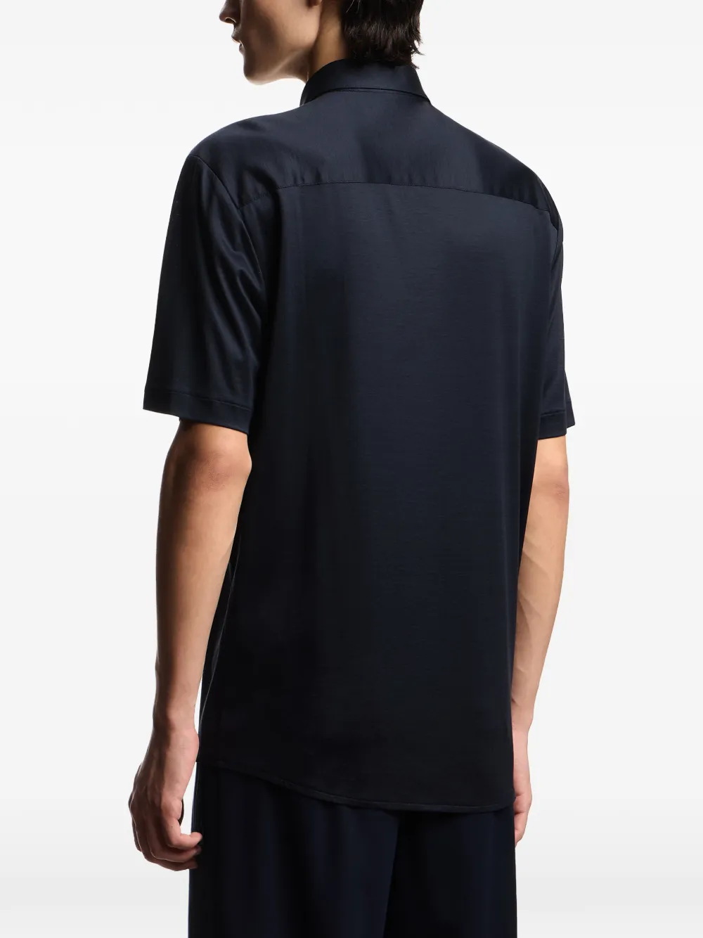 Emporio Armani Overhemd met korte mouwen Blauw