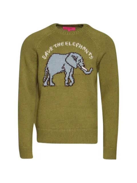 The Elder Statesman elephant crew sweater