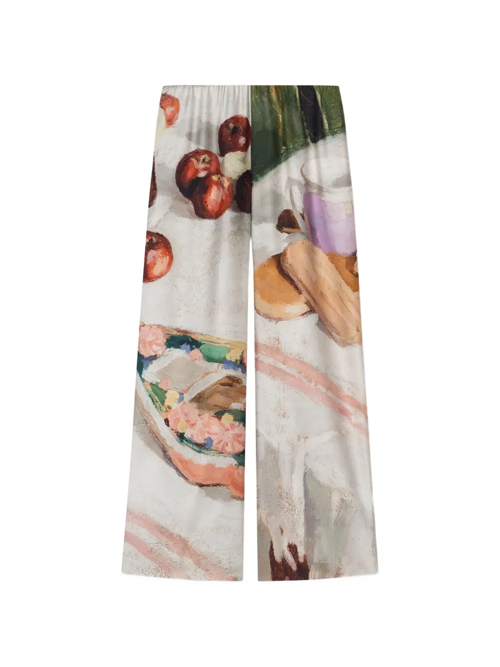 Nanushka Brenda Elastic-waist Printed Straight-leg Trousers In Multi
