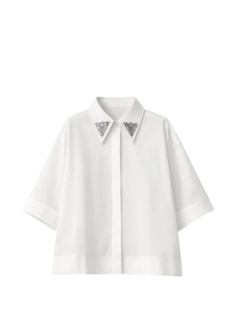 PINKO embellished-collar shirt