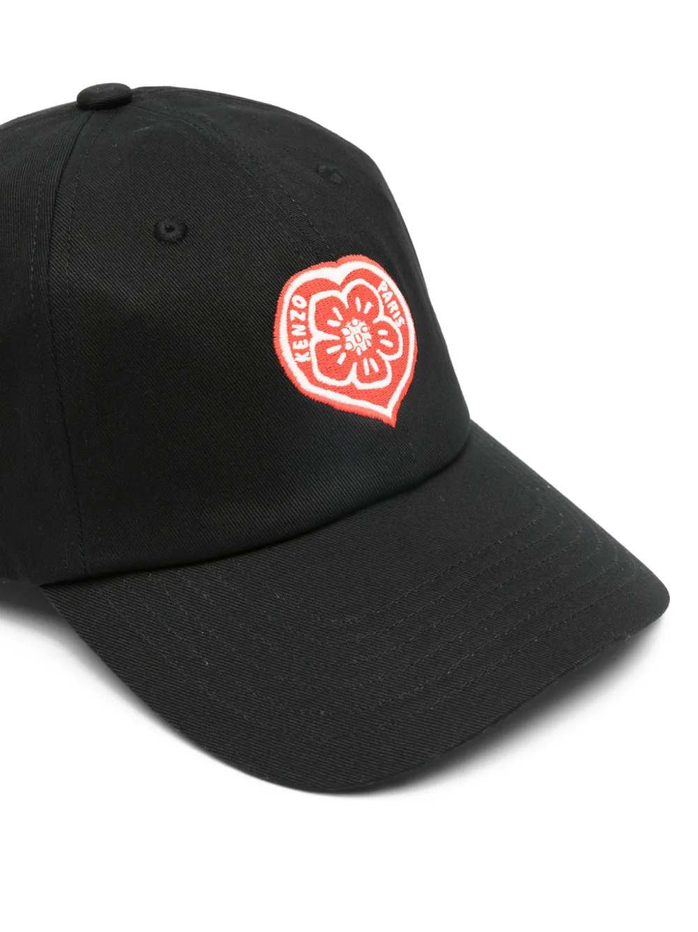  Kenzo Logo-appliqué Baseball Cap - Black 