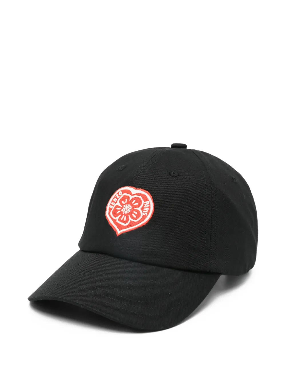Kenzo logo-appliqué baseball cap - Nero
