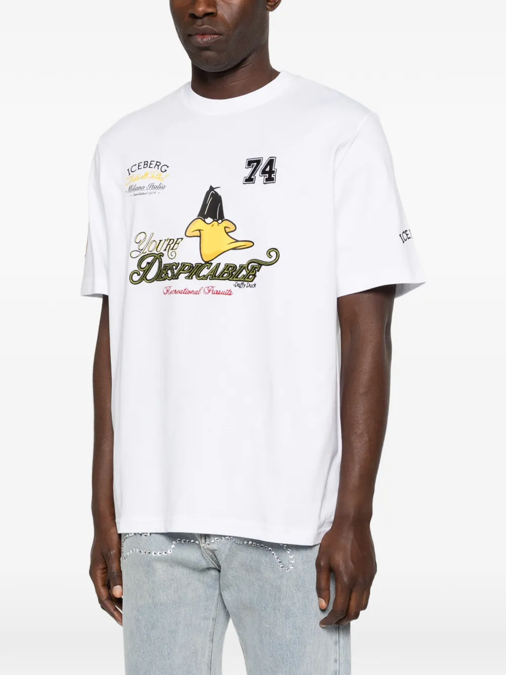 Iceberg T-shirt met print Wit