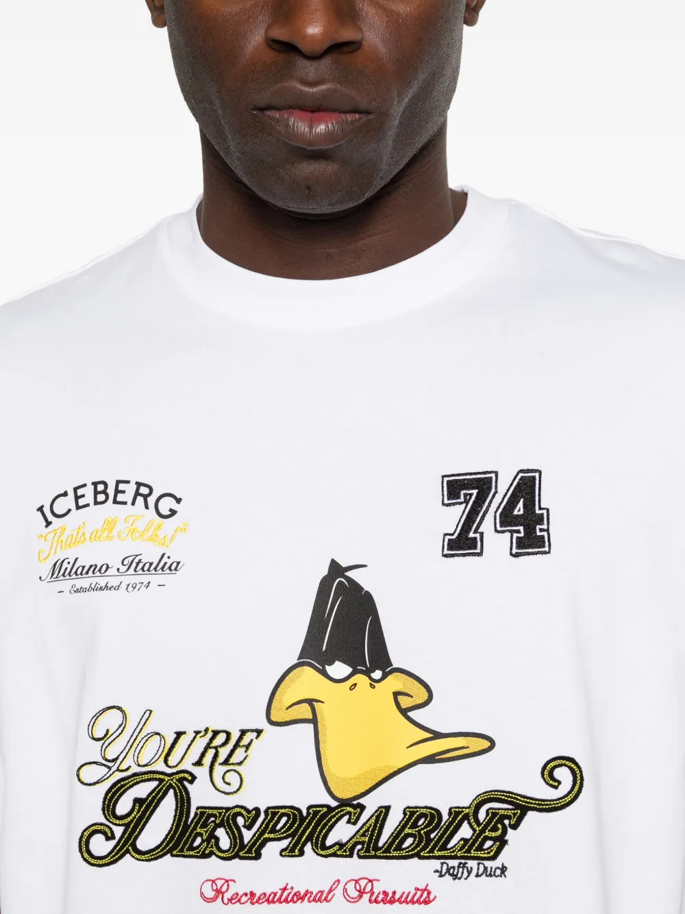 Iceberg T-shirt met print Wit