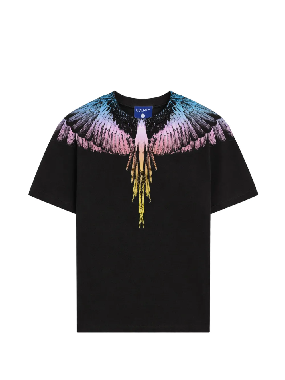 COUNTY OF MILAN T-shirt con stampa ali - Nero