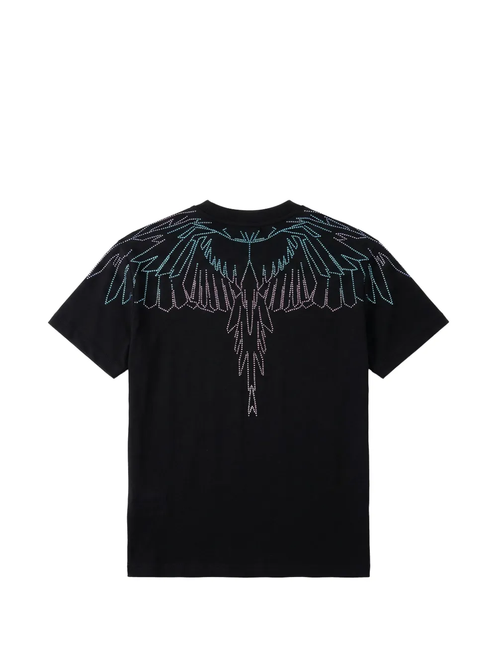 COUNTY OF MILAN T-shirt verfraaid met vleugels Zwart