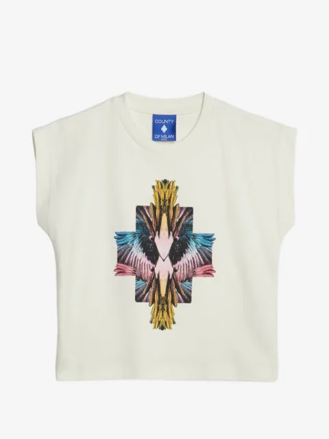 COUNTY OF MILAN プリント Tシャツ