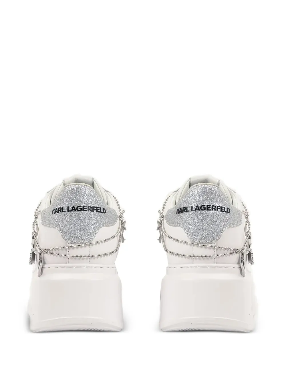Karl Lagerfeld Sneakers met kralenketting Wit