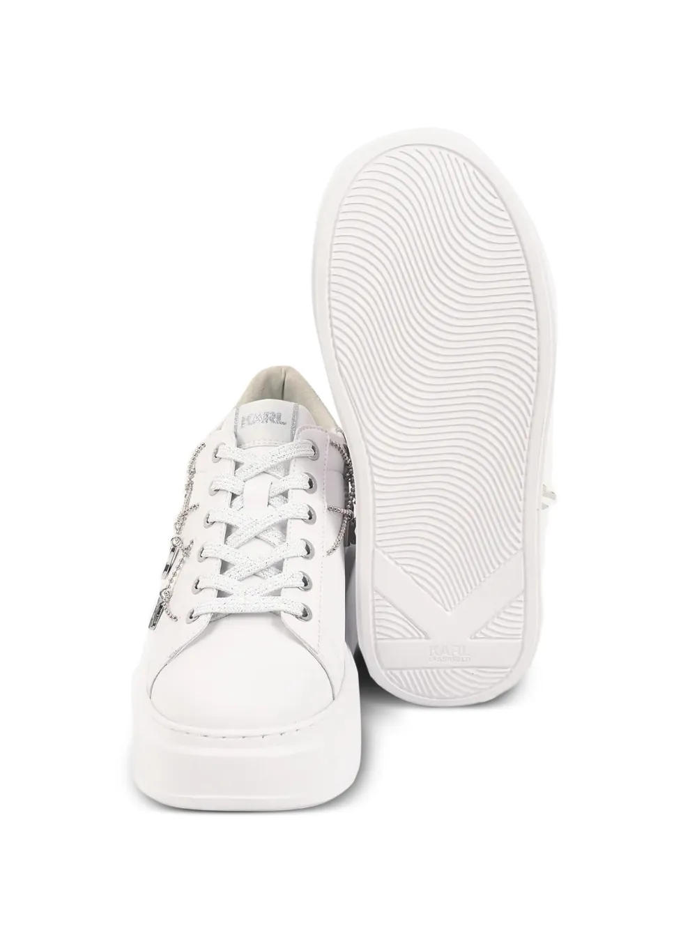 Karl Lagerfeld Sneakers met kralenketting Wit