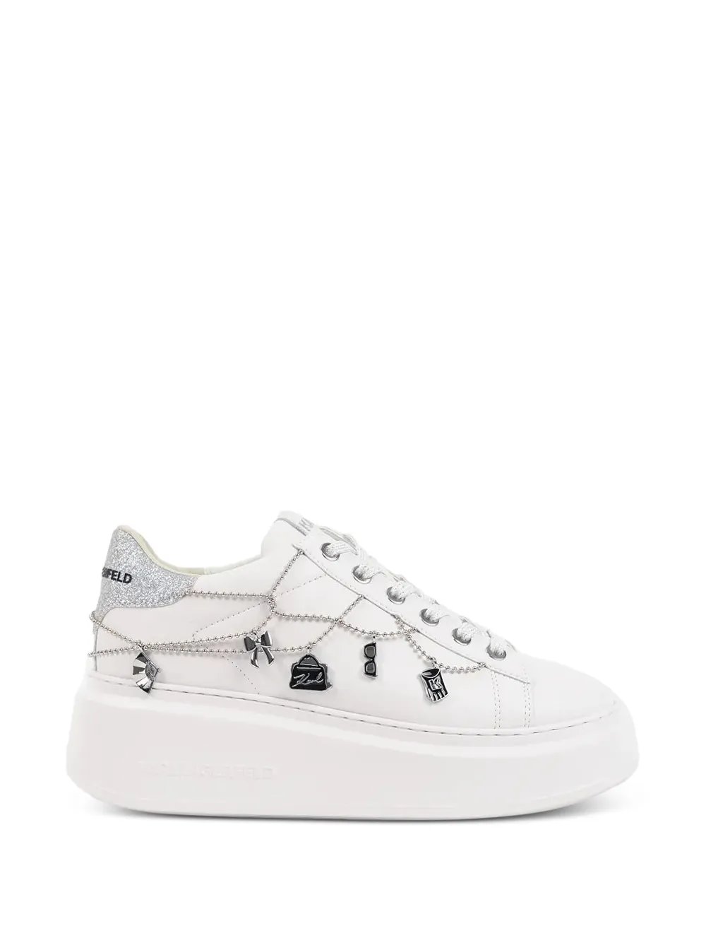 Karl Lagerfeld Sneakers met kralenketting Wit