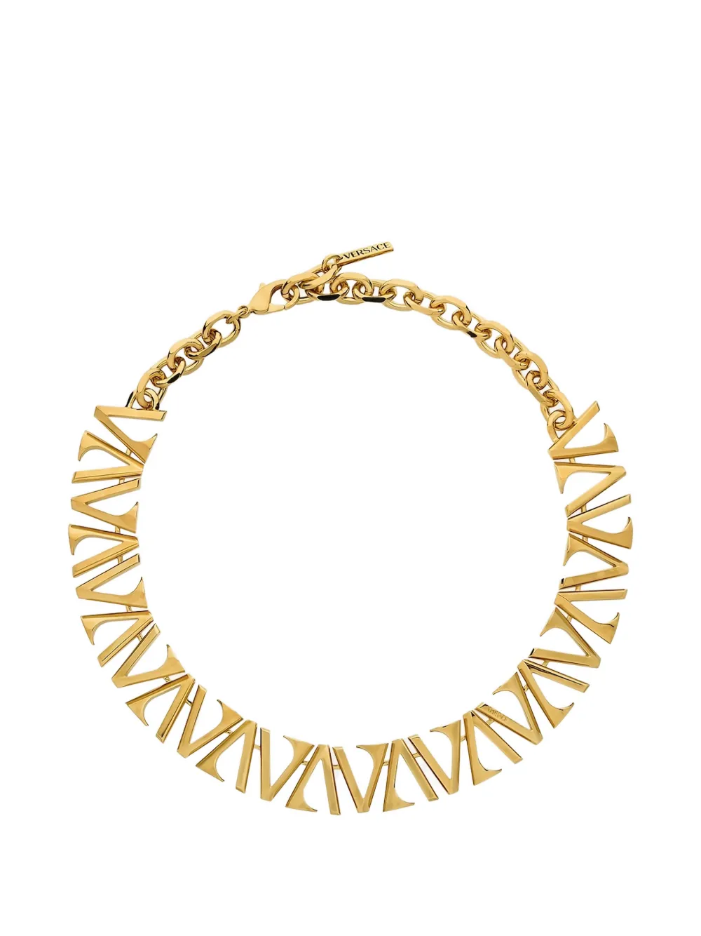 Versace logo-chain necklace - Oro