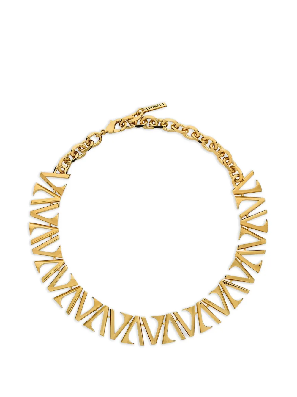 Versace logo-chain necklace - Oro