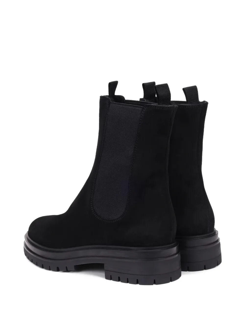 Gianvito Rossi Suède Chelsea laarzen Zwart