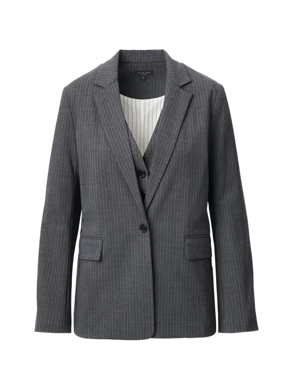 rag & bone Jennifer striped blazer set - Grigio