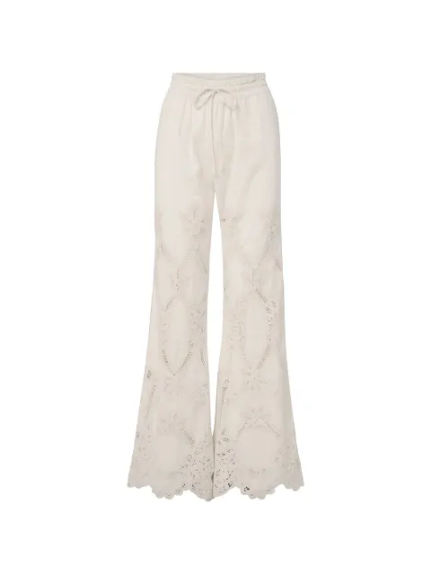 Veronica Beard Daisy eyelet trousers