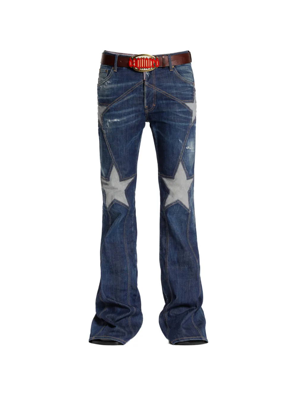 DSQUARED2 star-detail denim jeans - Blu