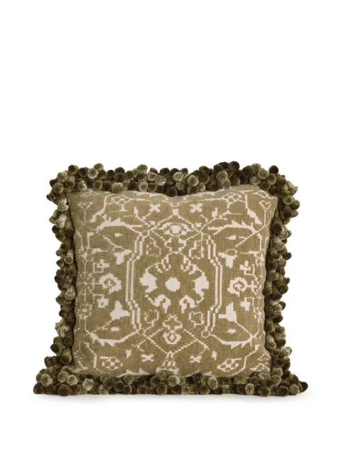 Soho Home pompom-detail cushion