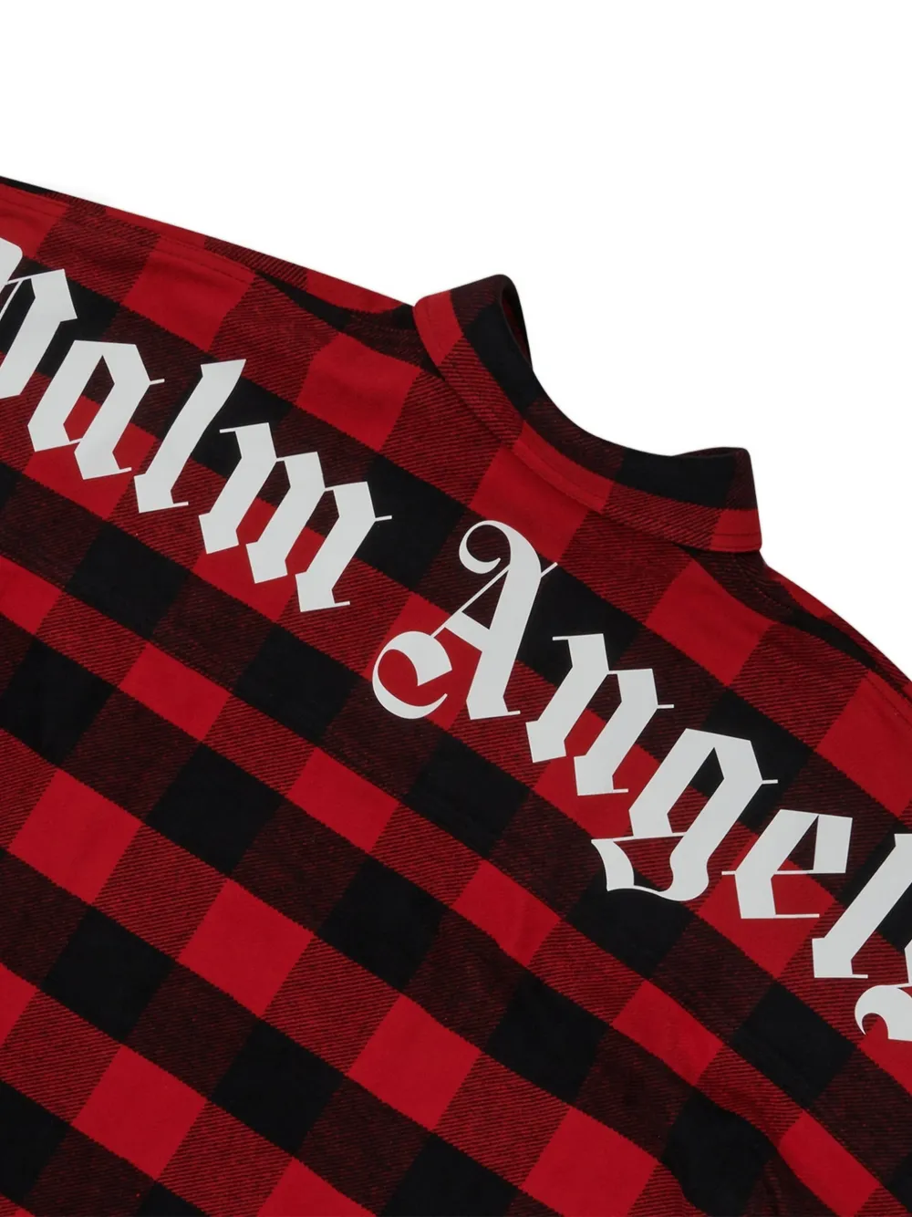 Palm Angels Geruit overhemd Rood