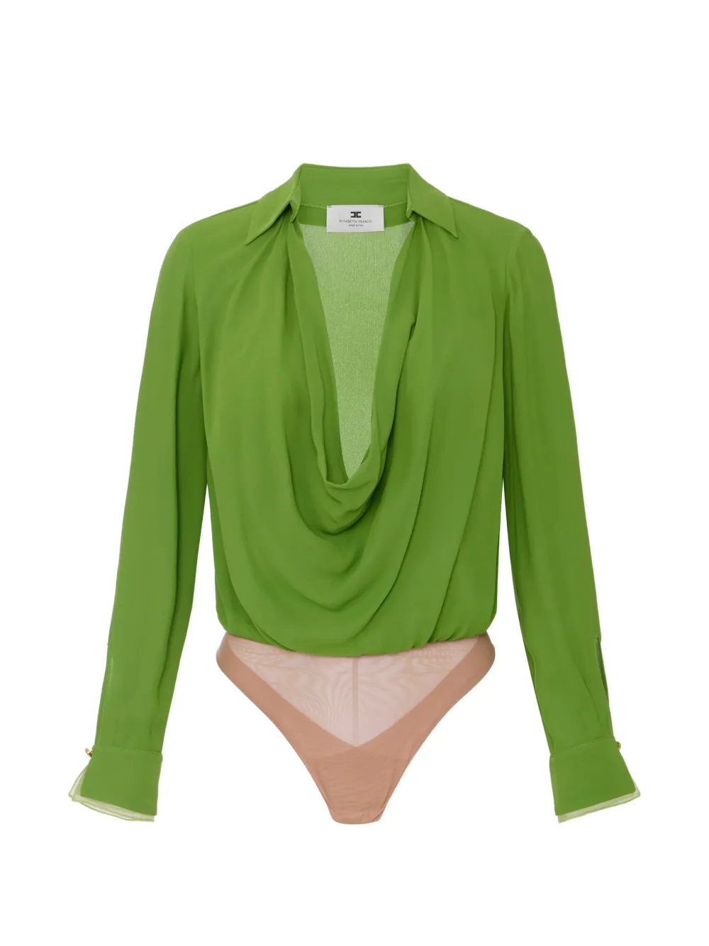 Elisabetta Franchi long-sleeve bodysuit - Verde