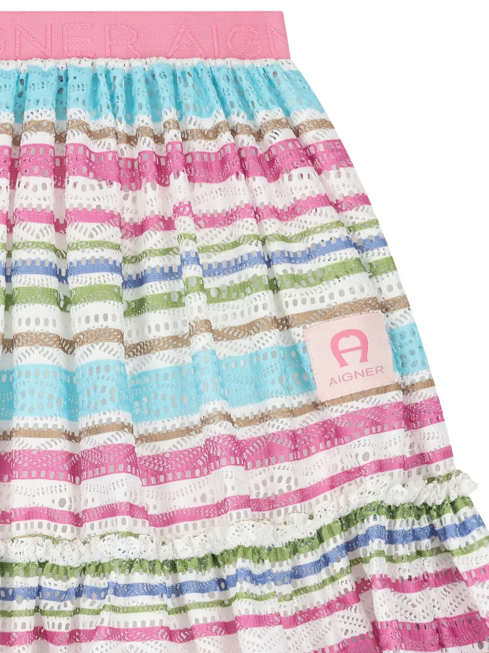 Aigner Kids Gestreepte rok Roze