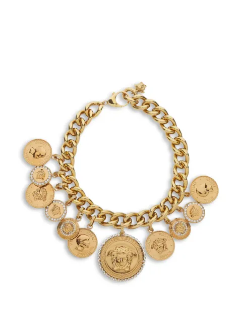 Versace coin-design necklace