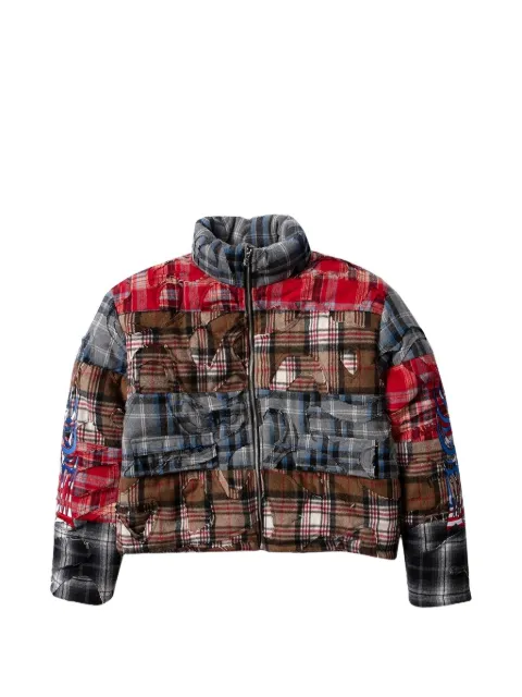 Who Decides War patchwork-design jacket 