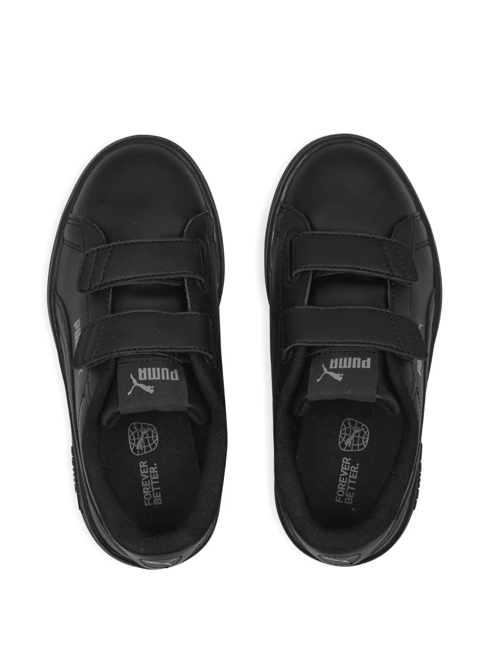 Puma Kids Smash 3.0 strap sneakers Zwart