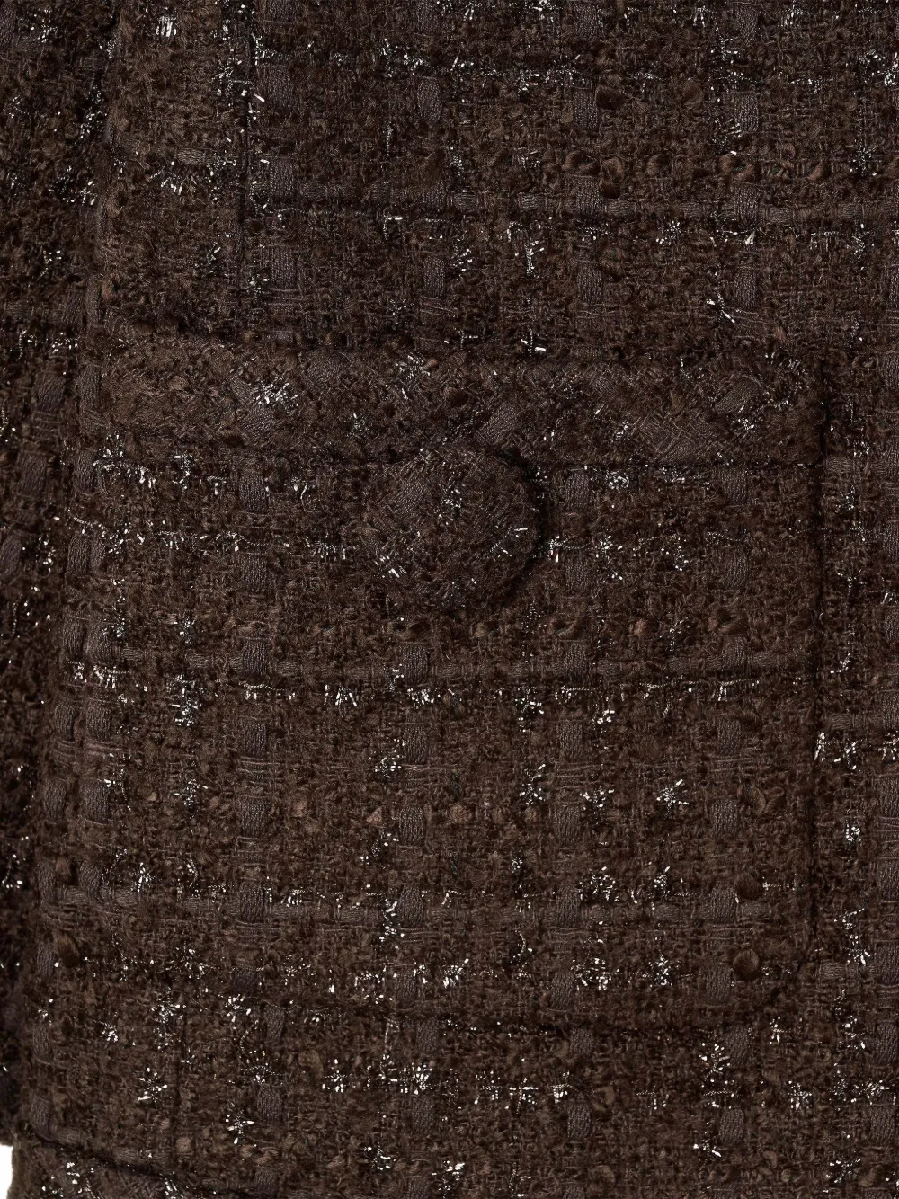  Marc Jacobs Chain Lady Tweed Jacket - Brown 