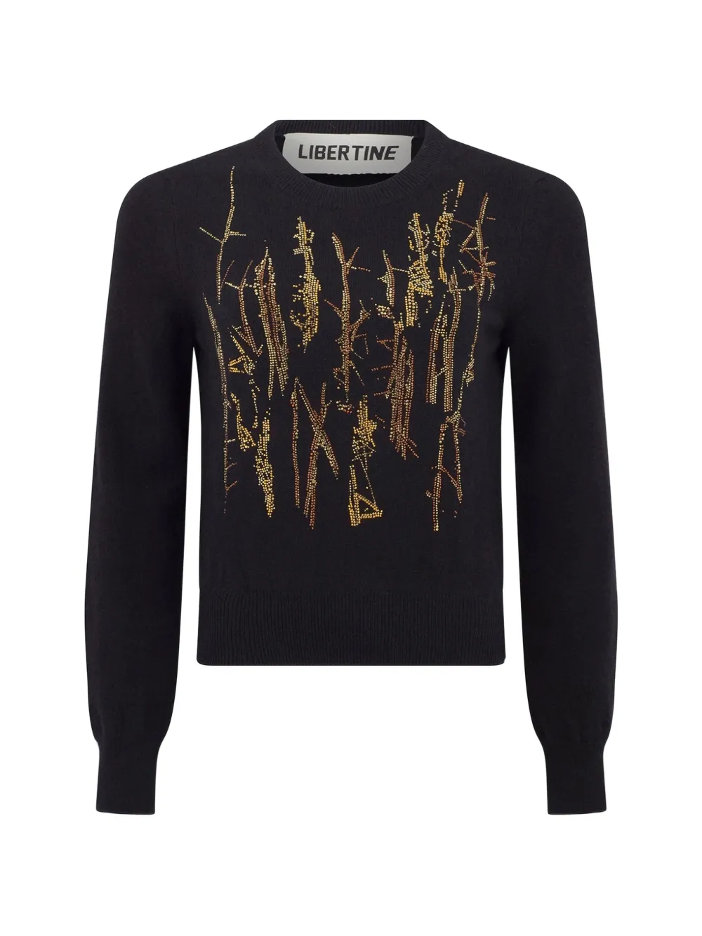 Libertine Crown Of Throns Embellished Sweater In Black