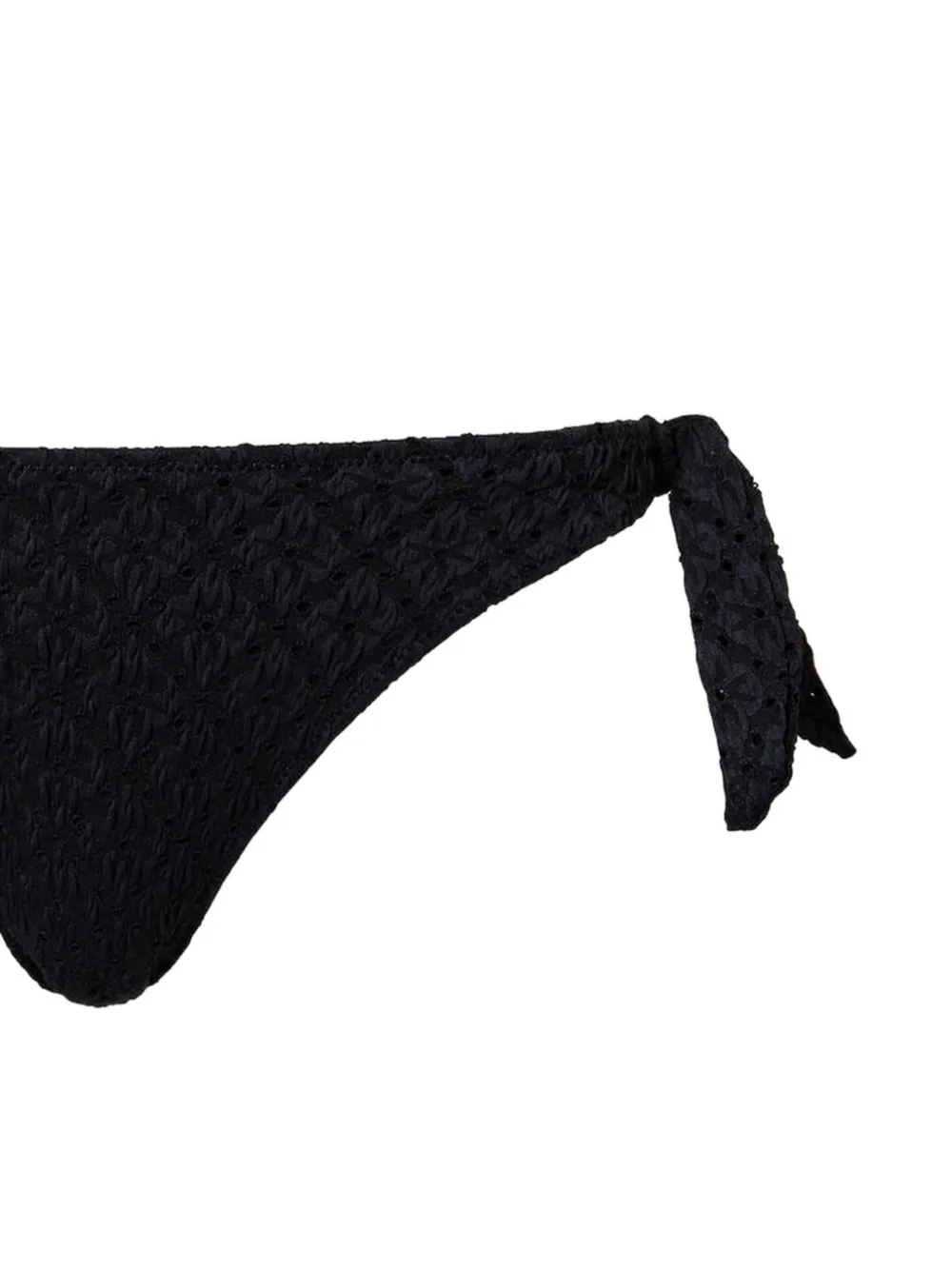  Twinset Broderie Anglaise Bikini Thong - Black 