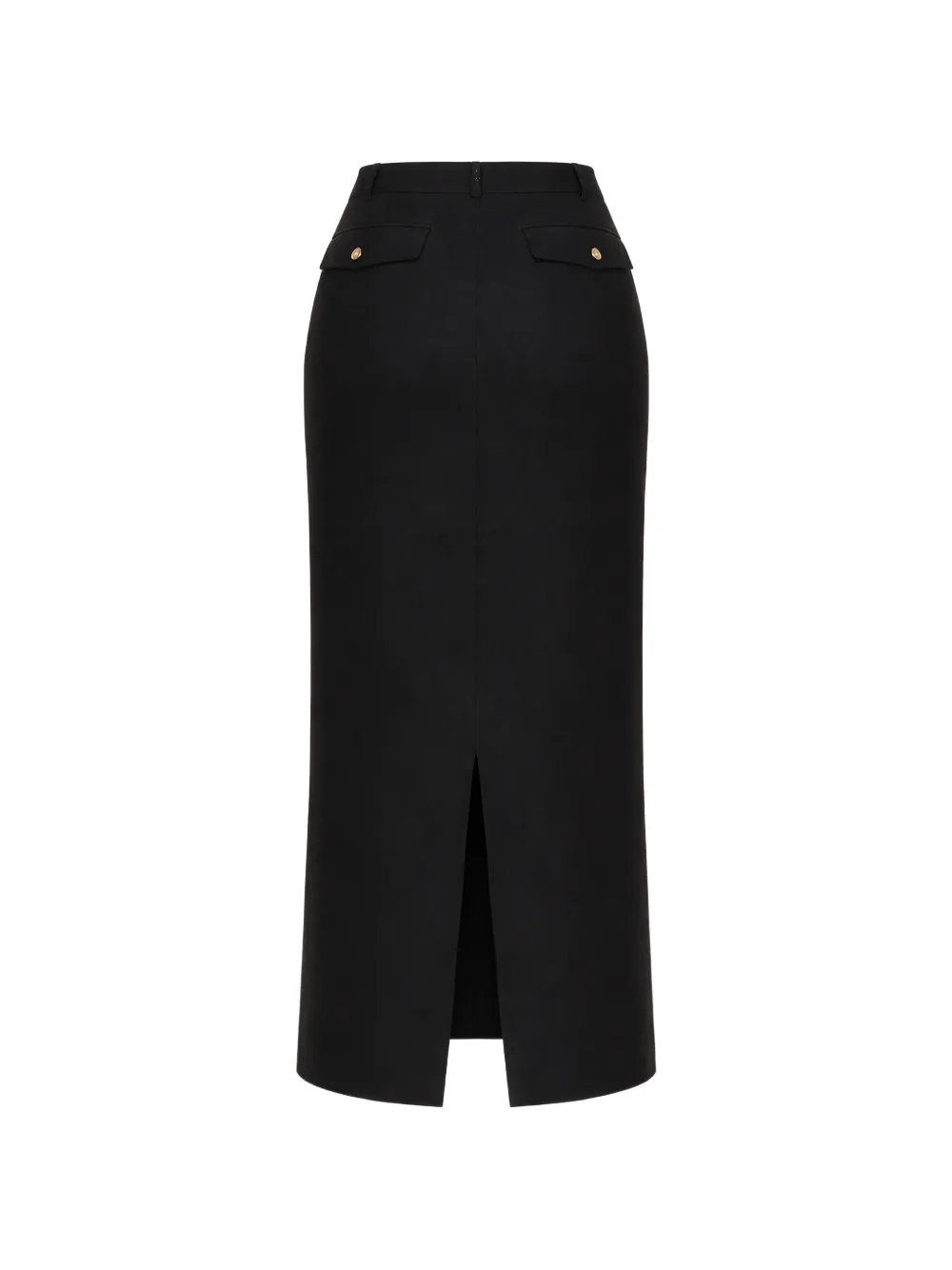  Reformation Buttoned Midi Skirt - Black 