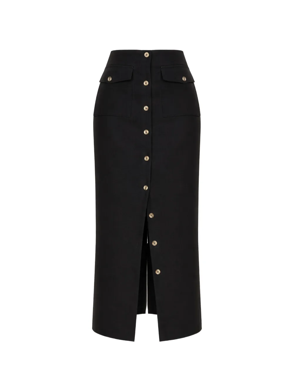 Reformation buttoned midi skirt - Nero