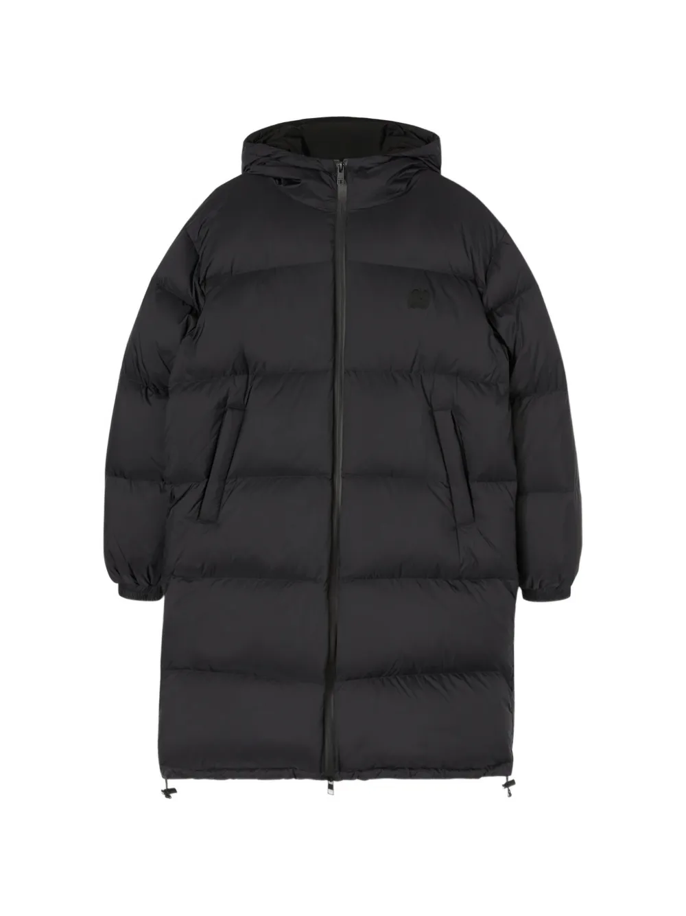 MSGM hooded puffer coat - Nero