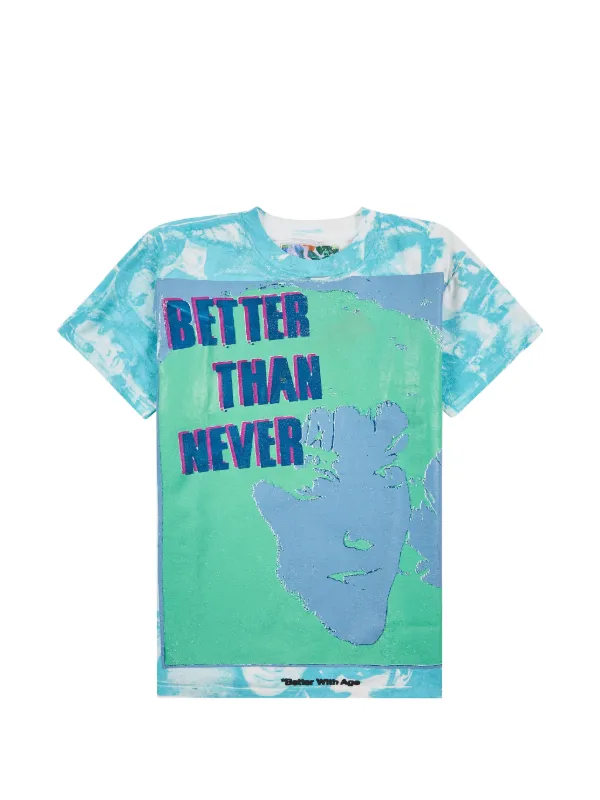 Bettter Never All Over Print T-shirt in Green