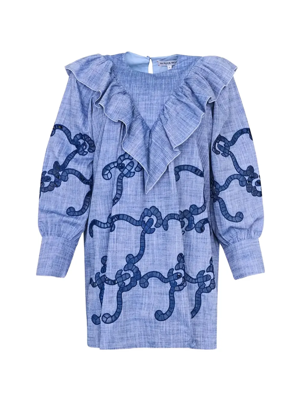 Hunter Bell Azalea ruffled mini dress - Blu