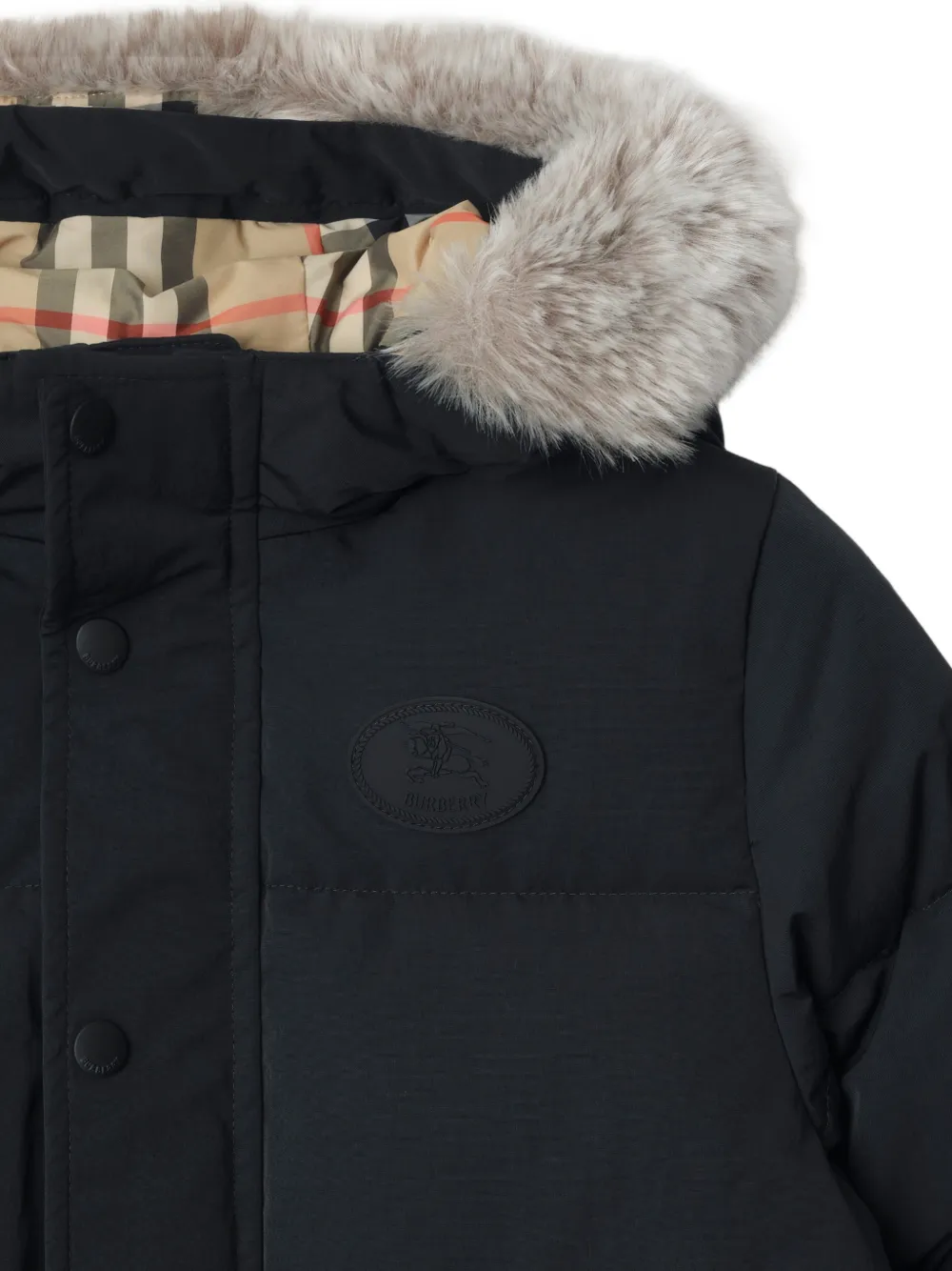 Faux-Fur Hooded Coat