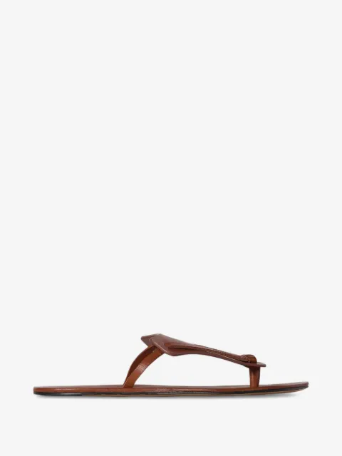 The Row Helena knotted flip flops