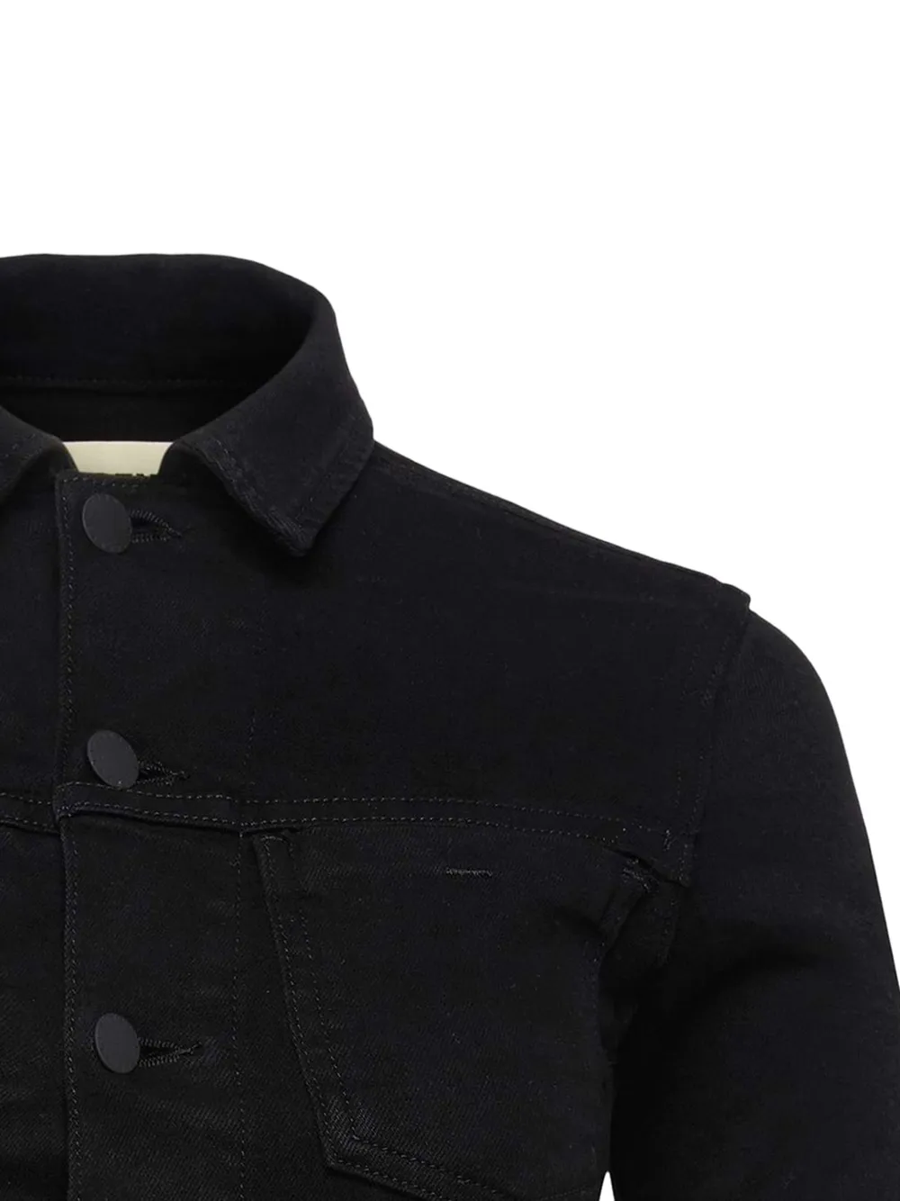  L'agence Janelle Raw-cut Denim Jacket - Black 