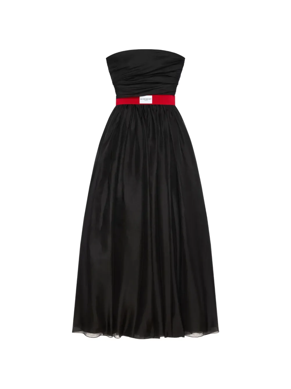 Givenchy ruched strapless gown - Black