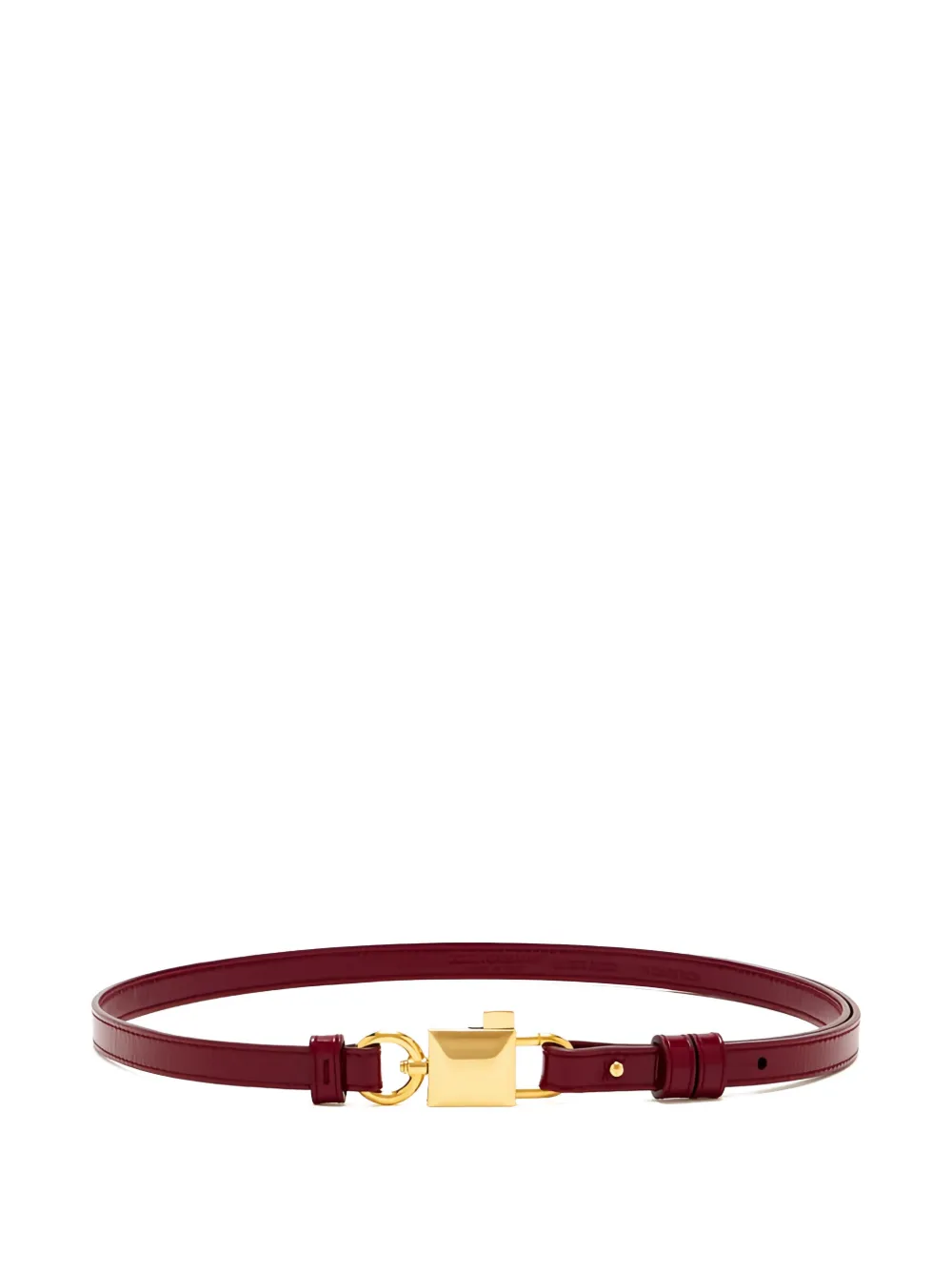 Dolce & Gabbana padlock-buckle belt - Rosso