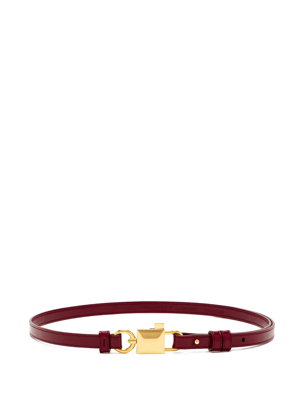 Dolce & Gabbana padlock-buckle belt - Rosso