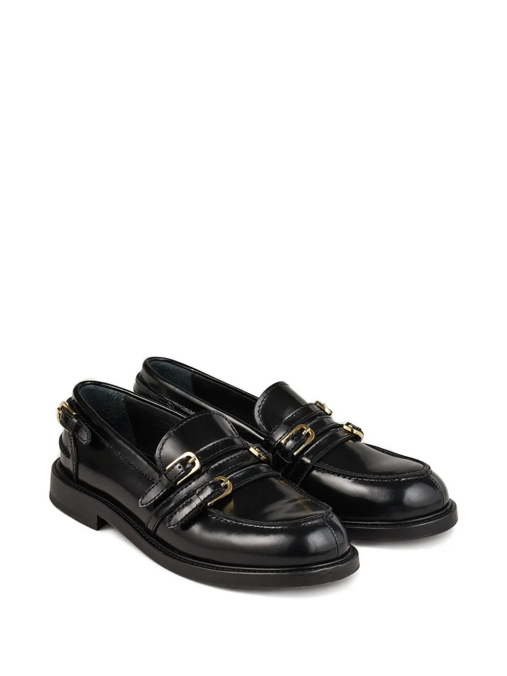 SANDRO Loafers met gesp Zwart